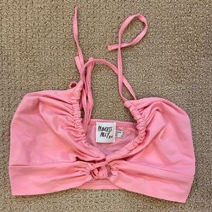 Pink tube top